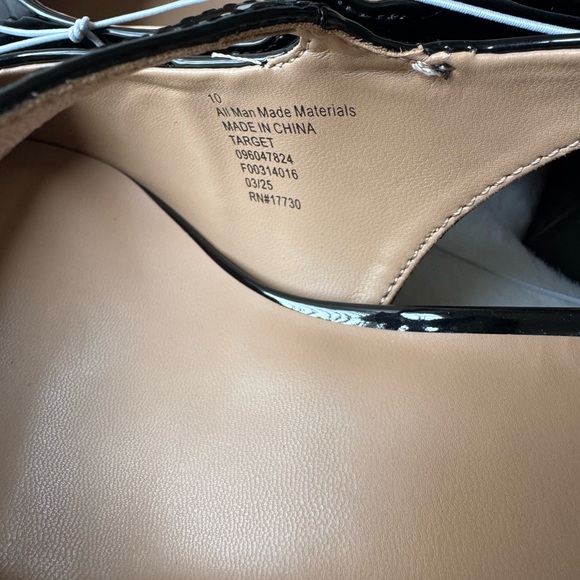 A New Day Black Women's Lucky Square Toe Mary Jane Heels Size 10 - Picture 4 of 4